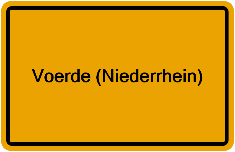 Handelsregisterauszug Voerde (Niederrhein)